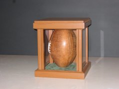 Rimu Rugby Ball Display Cabinet