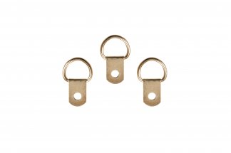 Single Hole Brass D-Ring