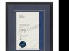 Calais - Blue Matboard with Gold insert