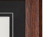 Mahogany Oak Frame, Black Matboard with V-Groove
