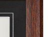 Mahogany Oak Frame, Black Matboard with V-Groove