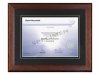 Mahogany Oak Frame, Black Matboard with V-Groove