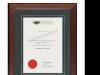 Mahogany Oak Frame, Green Matboard with V-Groove