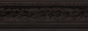 76X38 Black Ornate