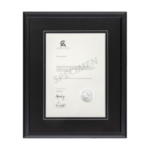 Calais - Black Matboard with V-Groove