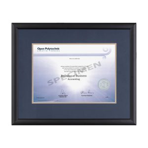 Calais - Blue Matboard with Gold insert