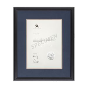 Calais - Dark Navy Blue with Gold Inner