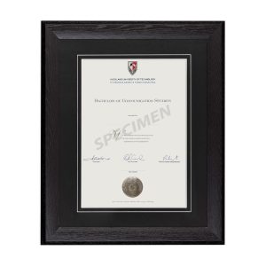 Black Stained Oak, Black Matboard with V Groove