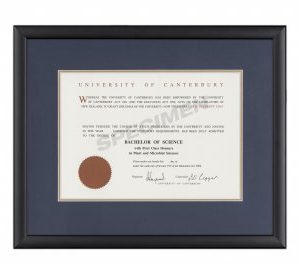 Calais - Blue Matboard with Gold Insert