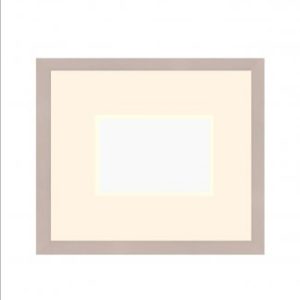 Deep Pure White Frame with Matboard