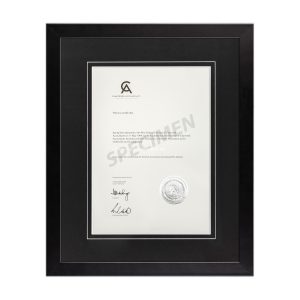 Soho-Black matboard with V Groove