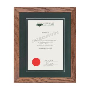 Traditional Oak, Green Matboard with V Groove