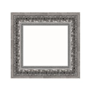 Large Ornate Silver with Matboard