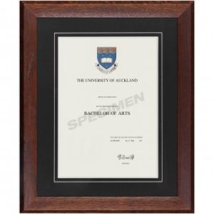 Mahogany Oak Frame, Black Matboard with V-Groove