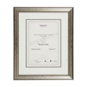 Trinity College Off White Matting with Silver Fram