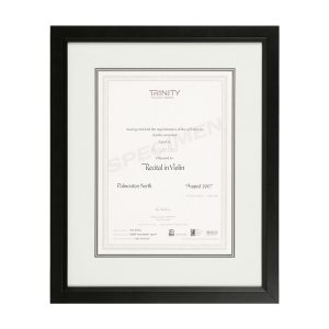 Trinity with Off White Matting and Black Frame