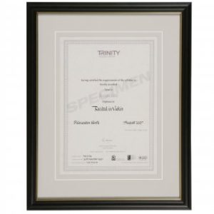 Trinity College Light Grey Matting with Black and