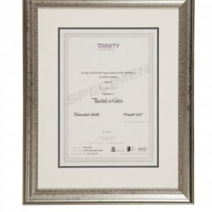 Trinity College Off White Matting with Silver Fram
